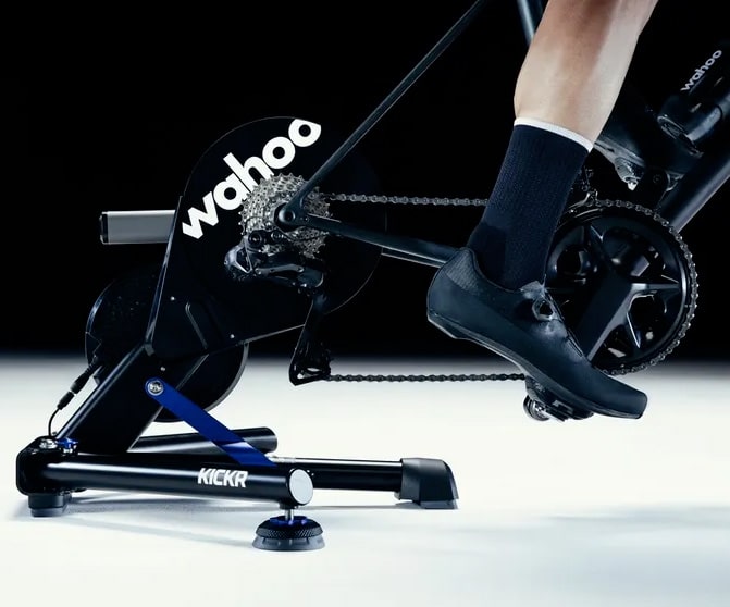 En Wahoo KICKR V6 hometrainer.